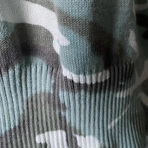 CALVIN KLEIN JEANS Camouflage Sweater Crewneck Green Combo Size M, Long-Sleeves - Picture 5 of 8